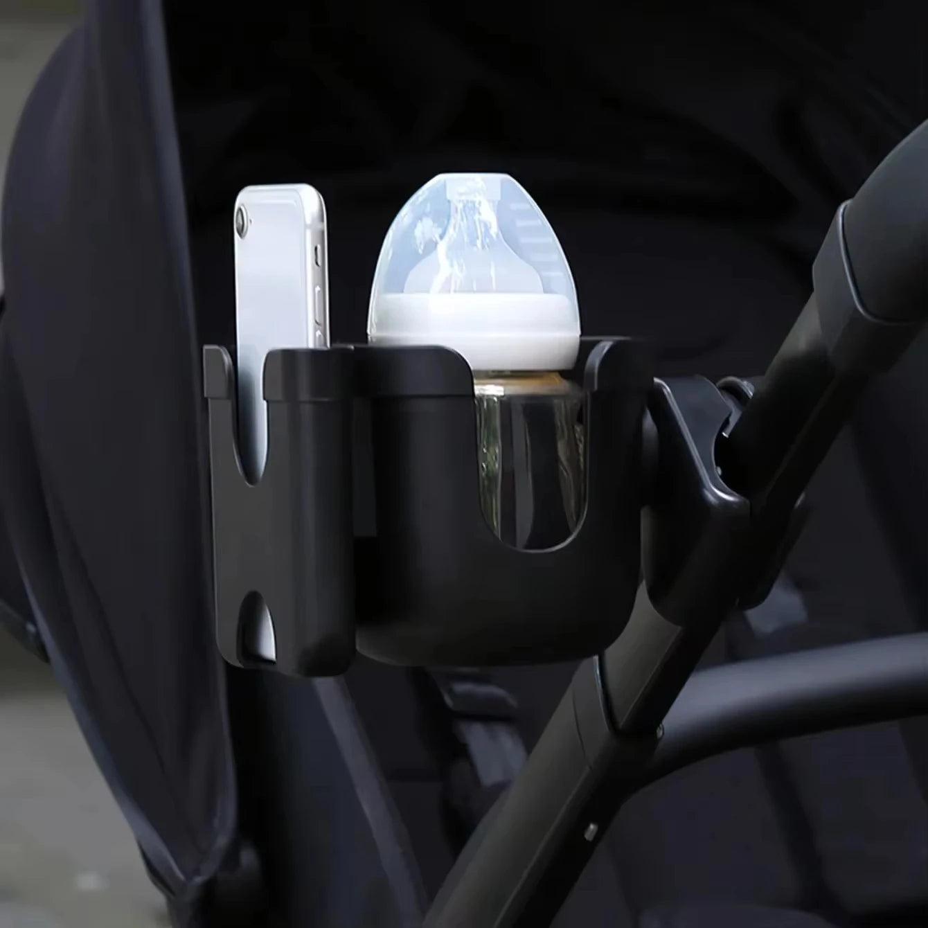 Bubbuyz Pram Phone And Cup Holder For Strollers