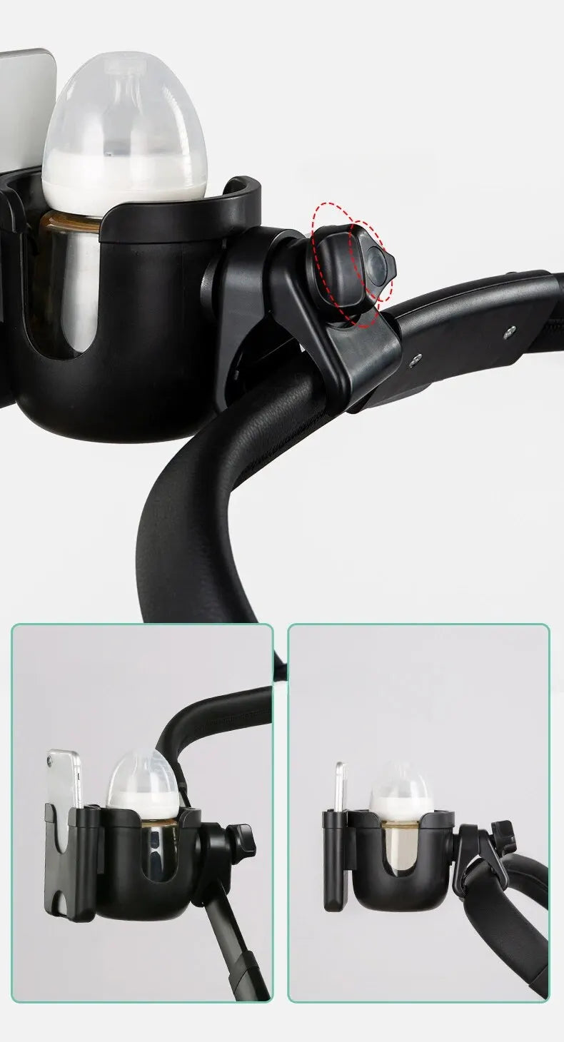 Bubbuyz Pram Phone And Cup Holder For Strollers
