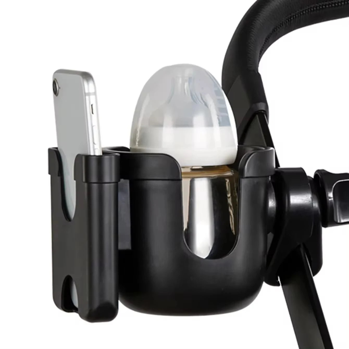 Bubbuyz Pram Phone And Cup Holder For Strollers