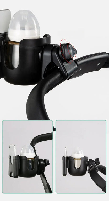 Bubbuyz Pram Phone And Cup Holder For Strollers